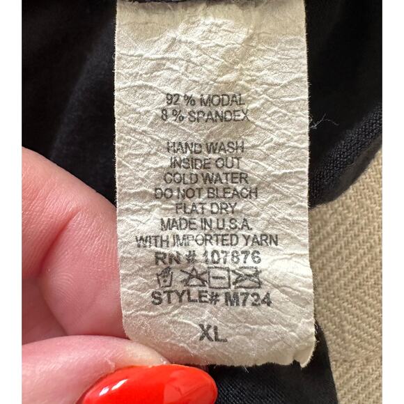 ComfyUSA Cardigan Womens Black Zip Front Swing Drape - XL - Picture 7 of 7